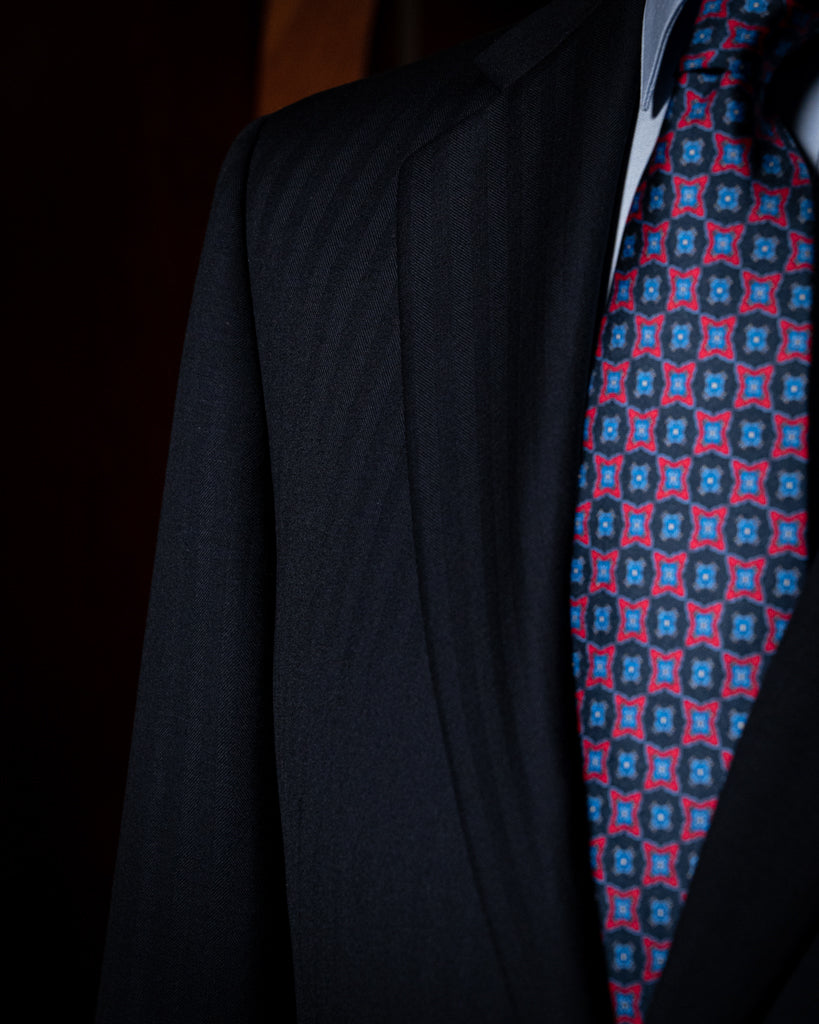 Abito Giotto Deep Blue Spinato