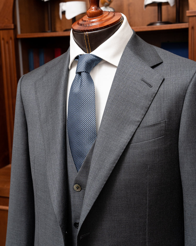 Medium Grey Giotto Suit with Vest