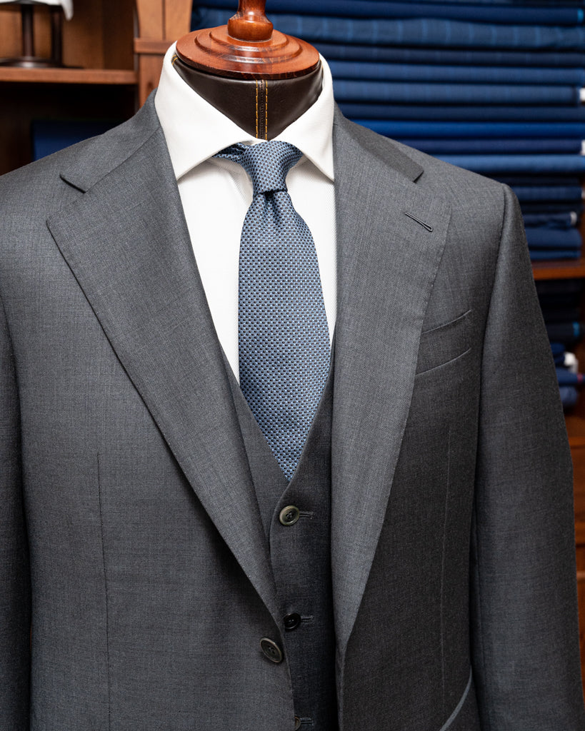 Medium Grey Giotto Suit with Vest