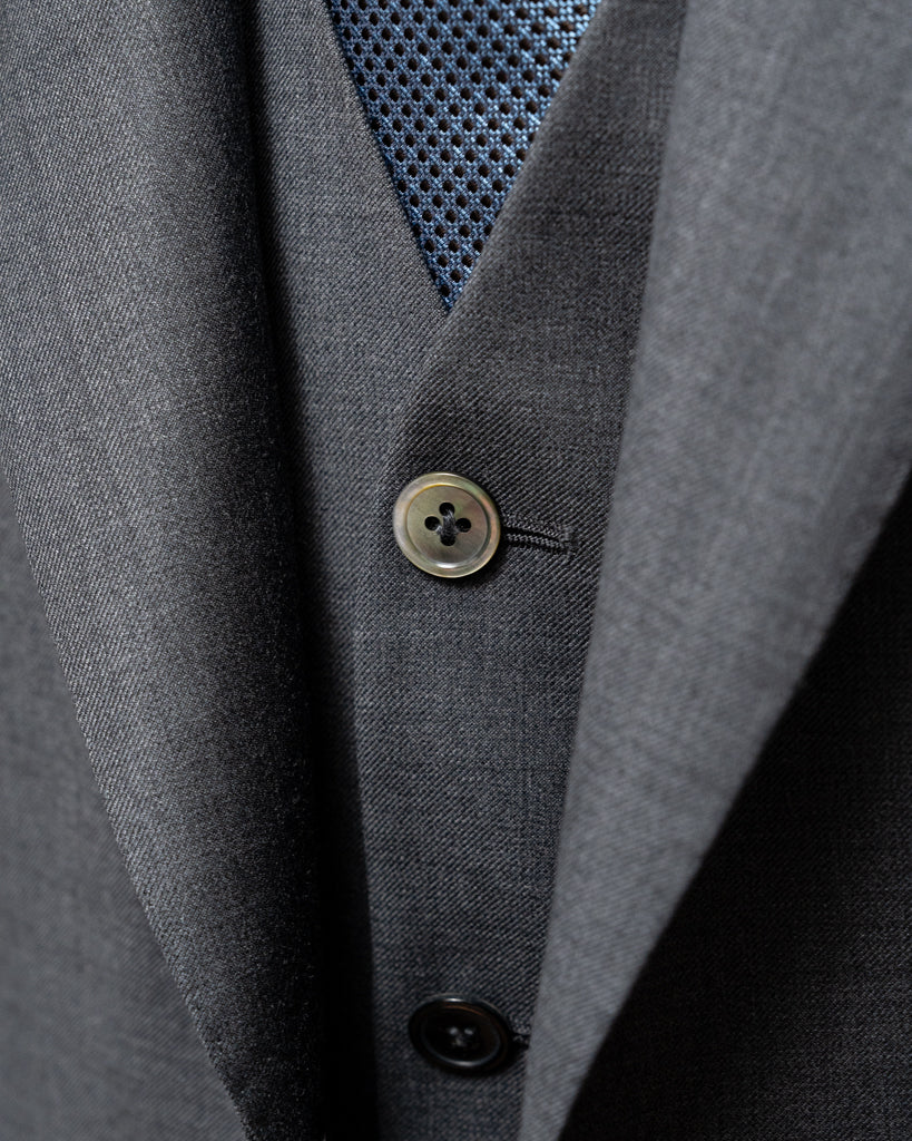 Medium Grey Giotto Suit with Vest