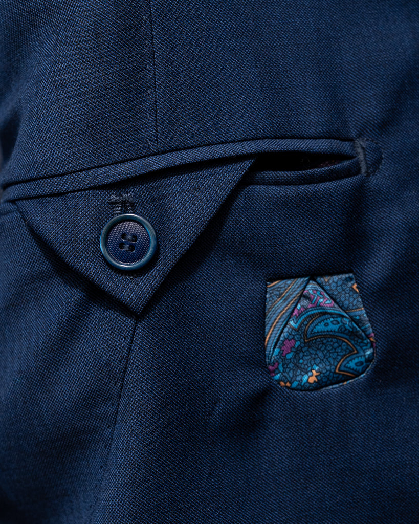 Abito Giotto in Twill Blu Notte