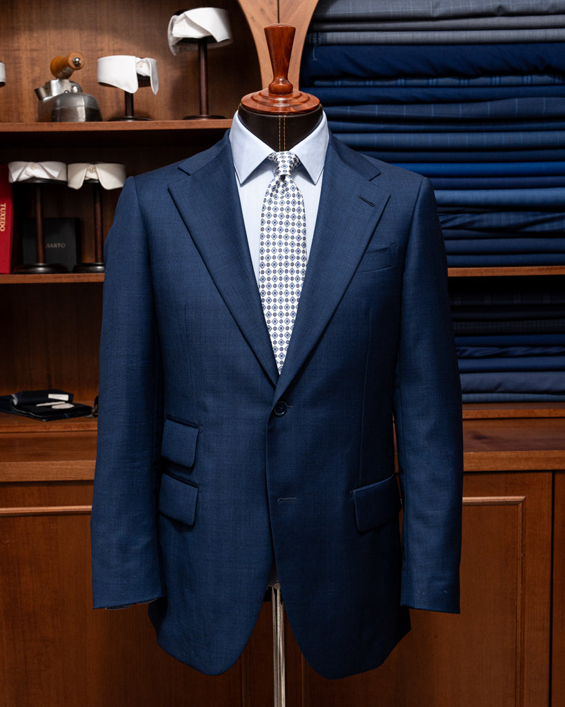 Abito Giotto in Twill Blu Notte