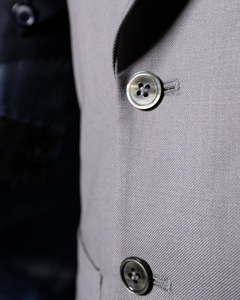 Abito Giotto Navy Blue con Gilet Argento