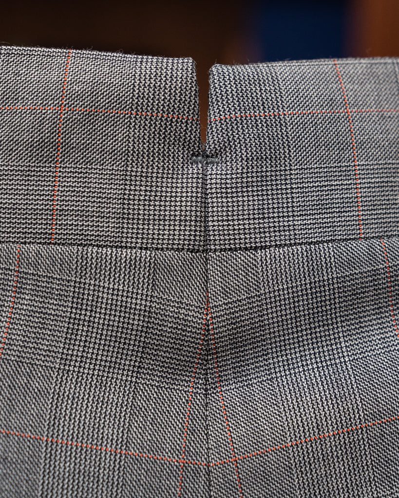 Abito Giotto Principe di Galles Grigio Overcheck Rosso con Gilet