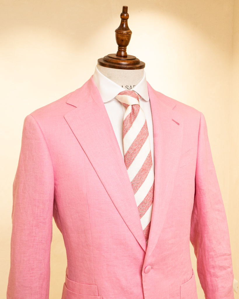 Modernico Linen Suit in Pastel Pink
