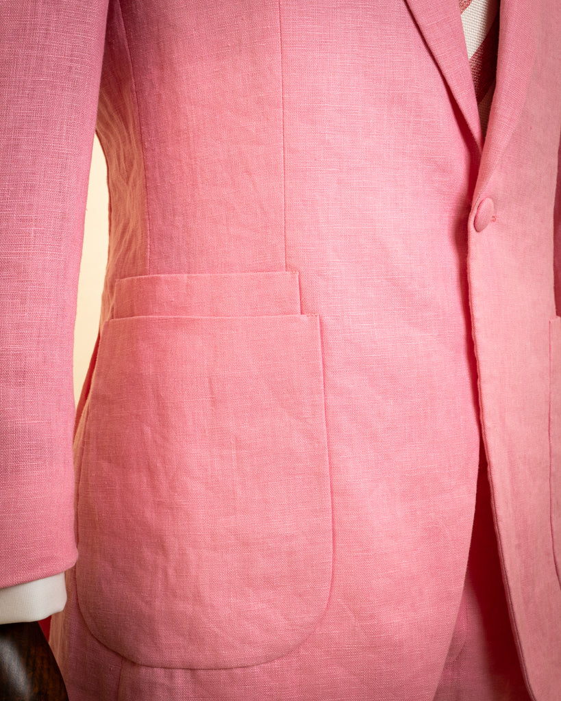 Modernico Linen Suit in Pastel Pink