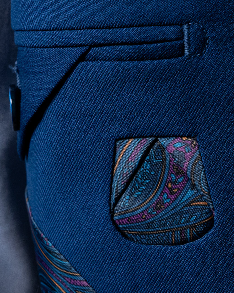 Light Navy Blue Perugino Suit