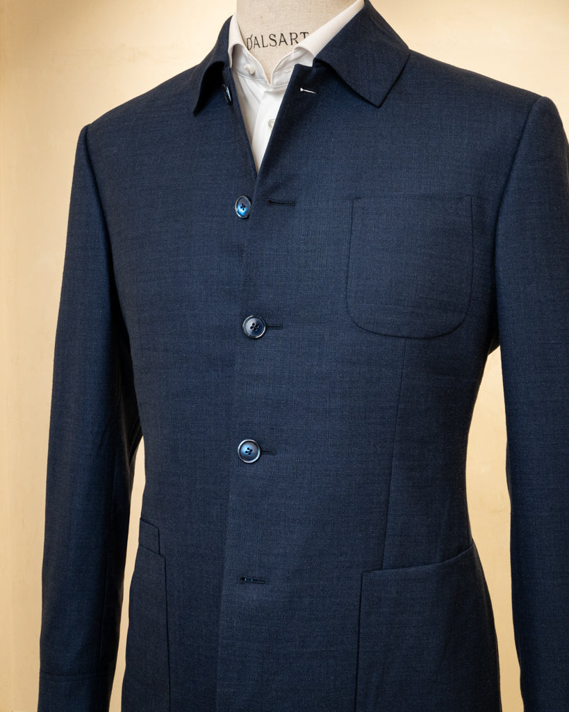 Abito Stile Coreano Blu Melange