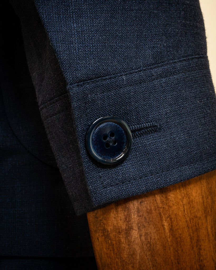 Korean Style Suit Blue Melange