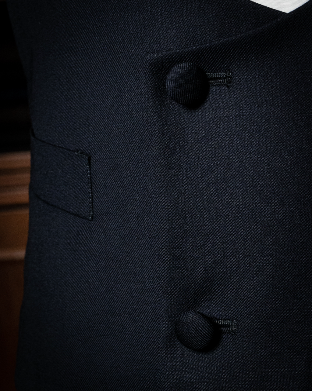 Abito Stile Smoking Donatello Navy Blue con Gilet
