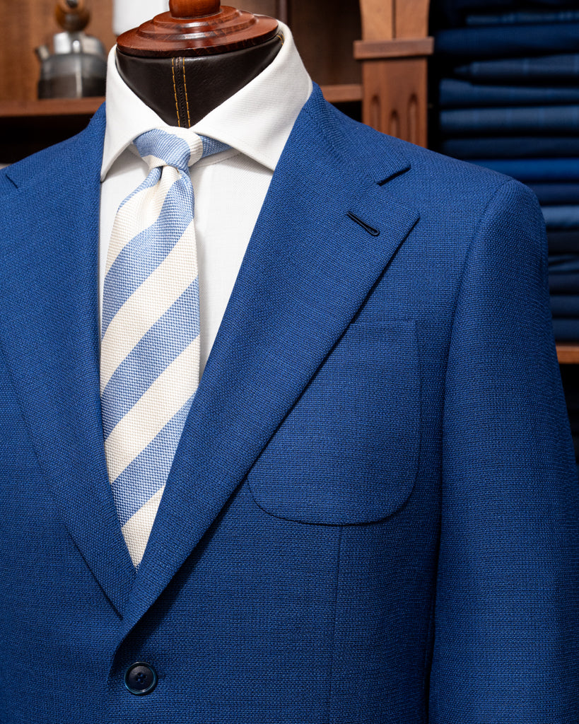 Blazer Giotto Hopsack Blu Chiaro