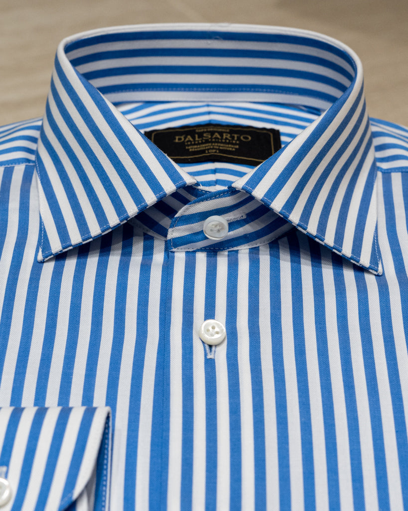 Camicia Azzurra e Bianca Bacchettata