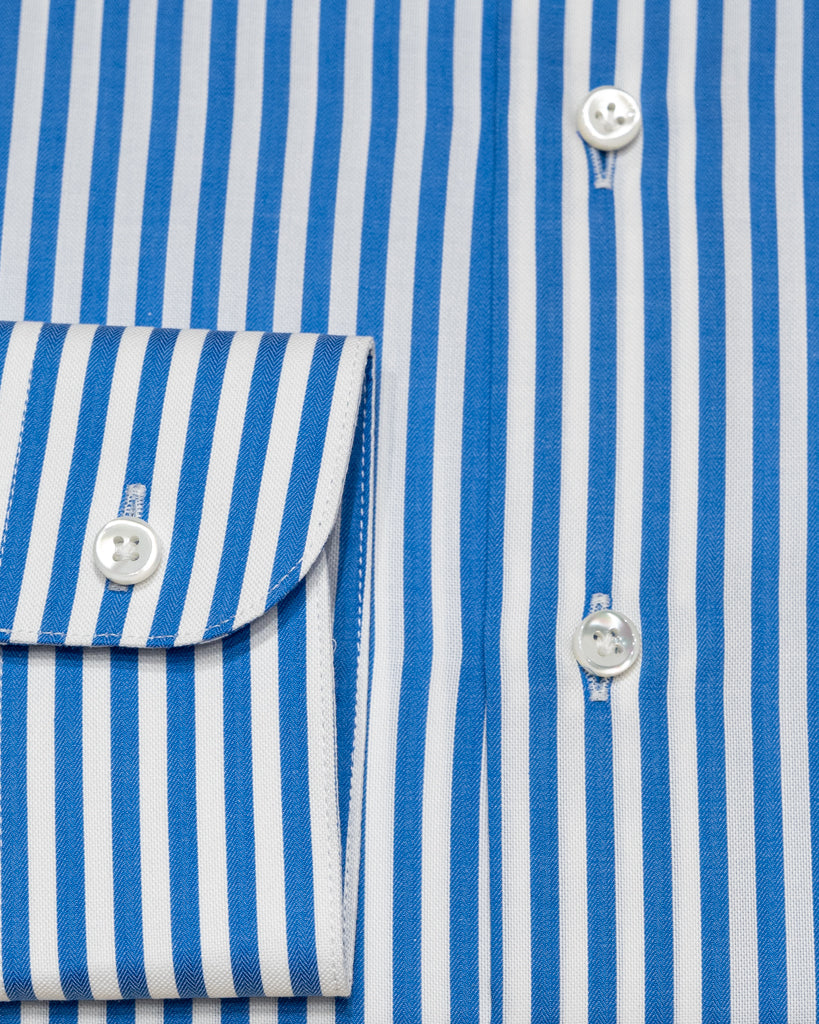 Camicia Azzurra e Bianca Bacchettata
