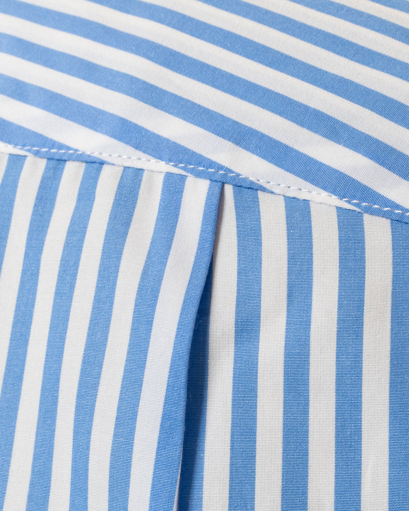 Camicia Bacchettata Azzurra Stretch