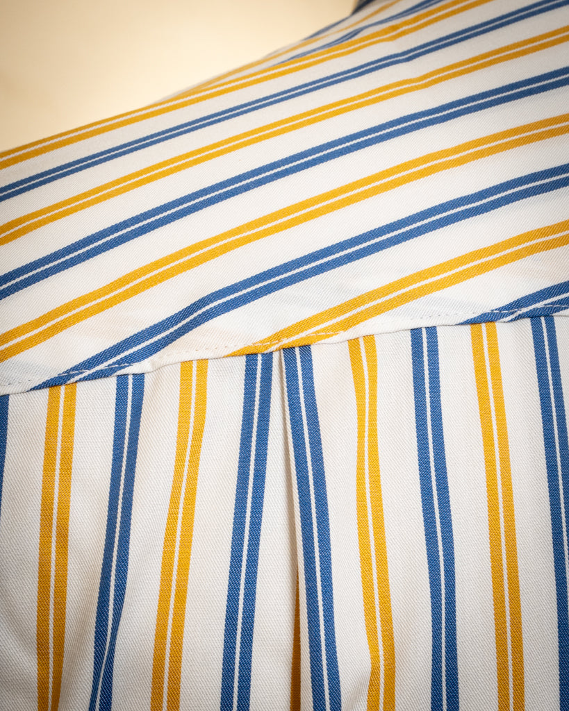 Camicia Gialla e Blu Bacchettata