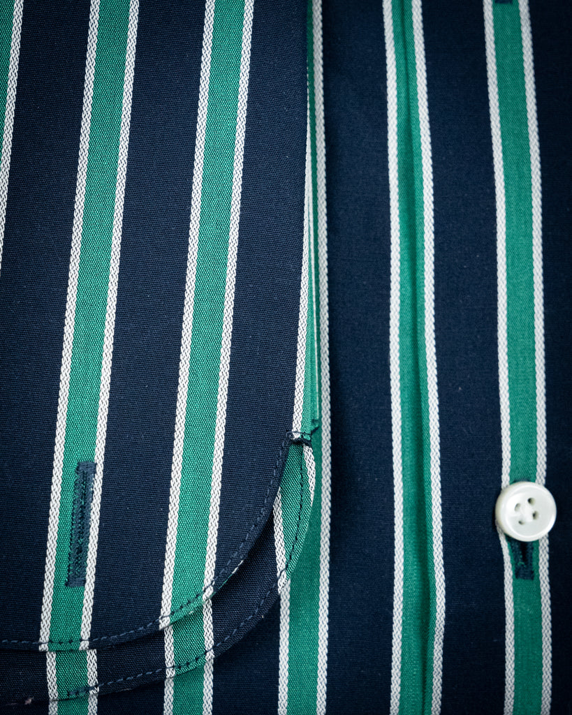 Camicia Verde e Blu Bacchettata
