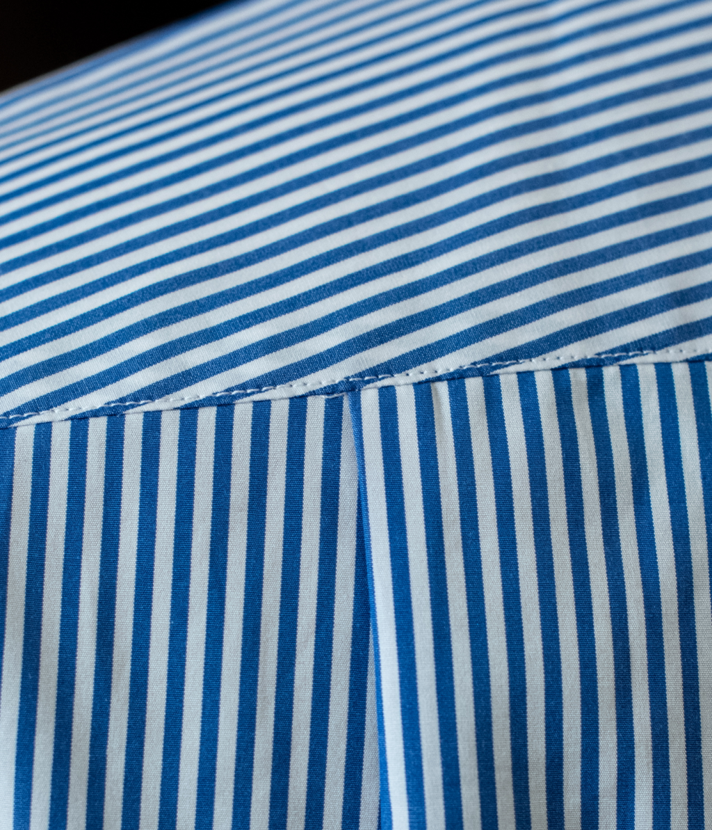 Camicia Blu Bacchettata