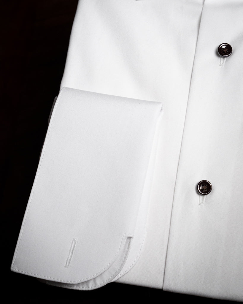 Camicia Bianco Dalsarto Con Bottoni Neri