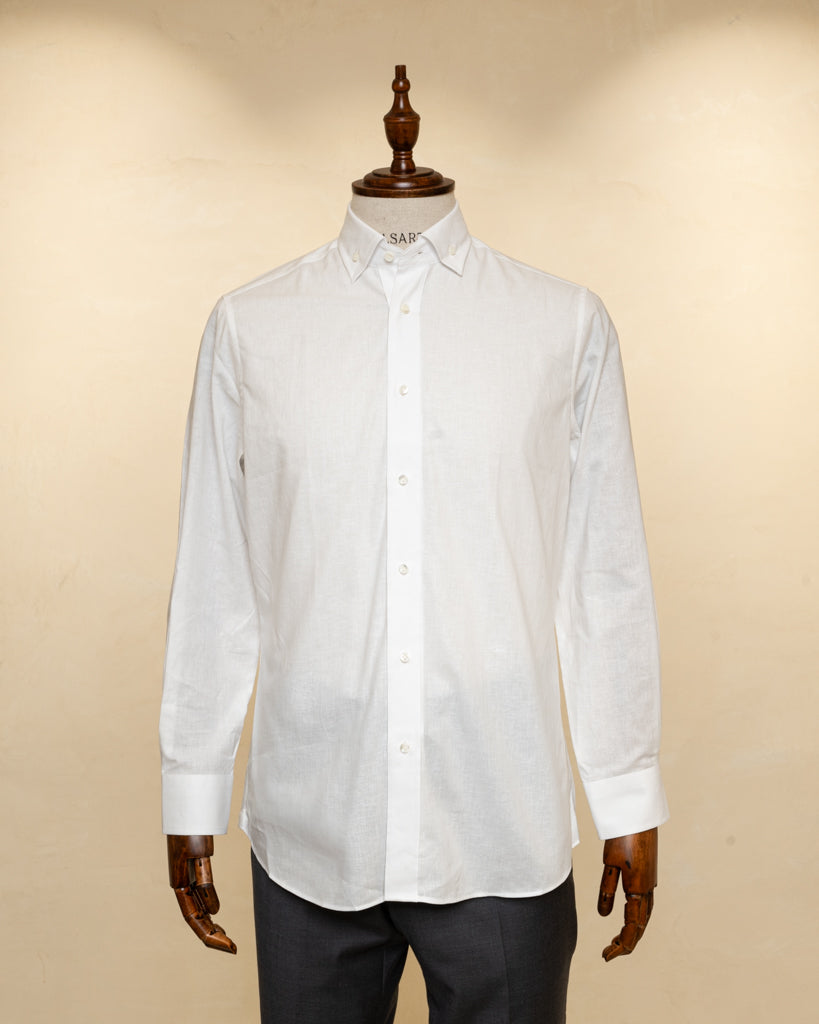 Camicia Bianco Latte Button Down