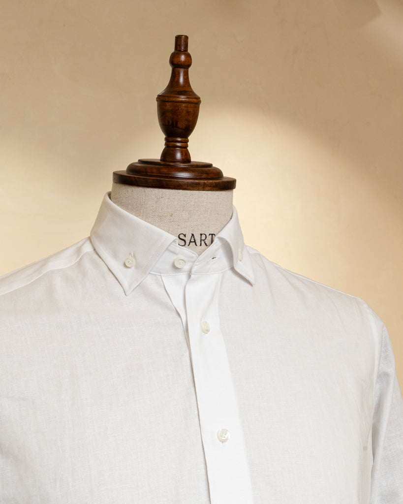 Camicia Bianco Latte Button Down