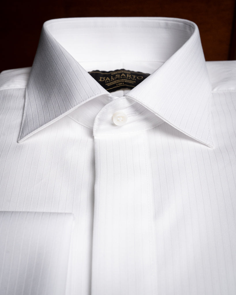 Camicia Cerimonia Bianca con Rilievo