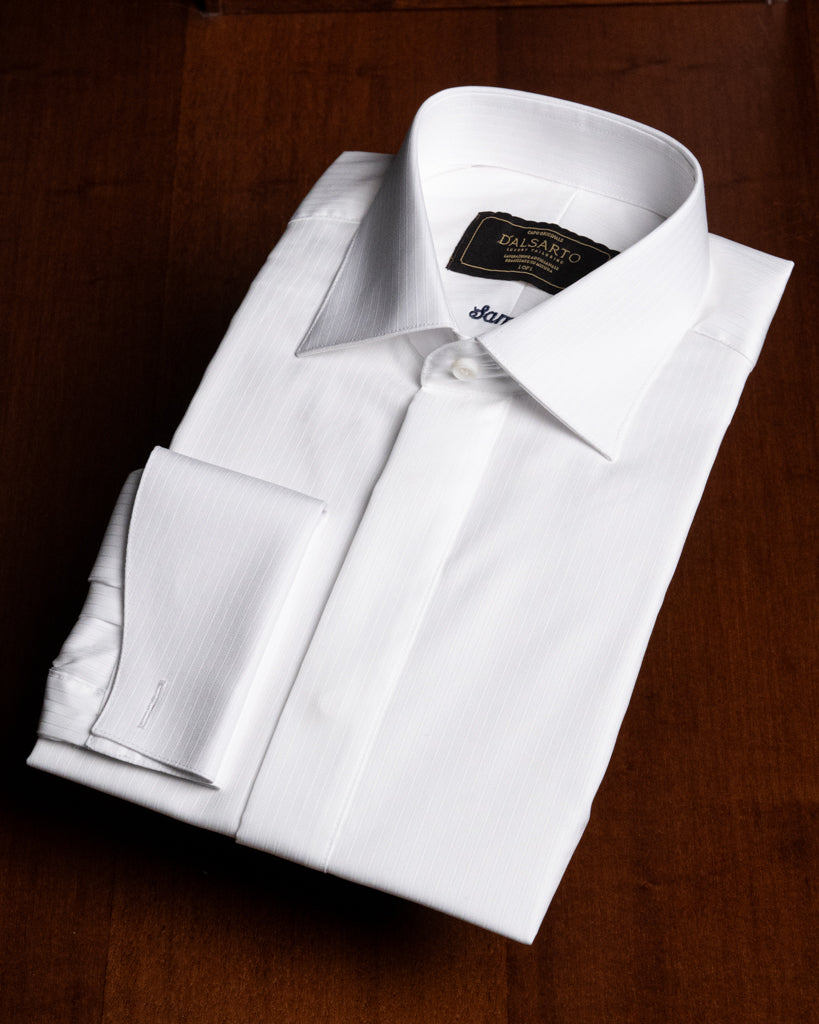 Camicia Cerimonia Bianca con Rilievo