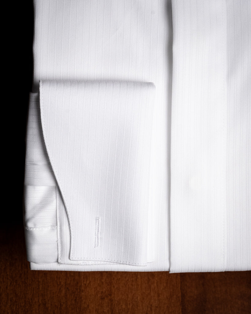 Camicia Cerimonia Bianca con Rilievo
