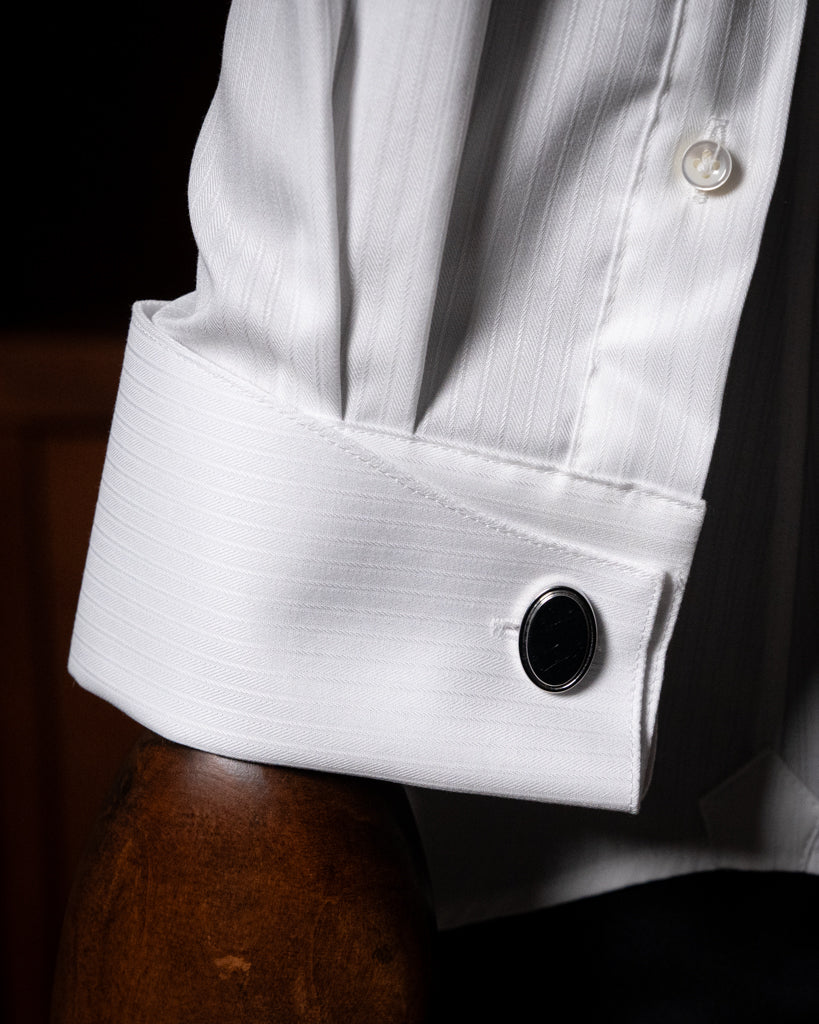 Camicia Cerimonia Bianca con Rilievo