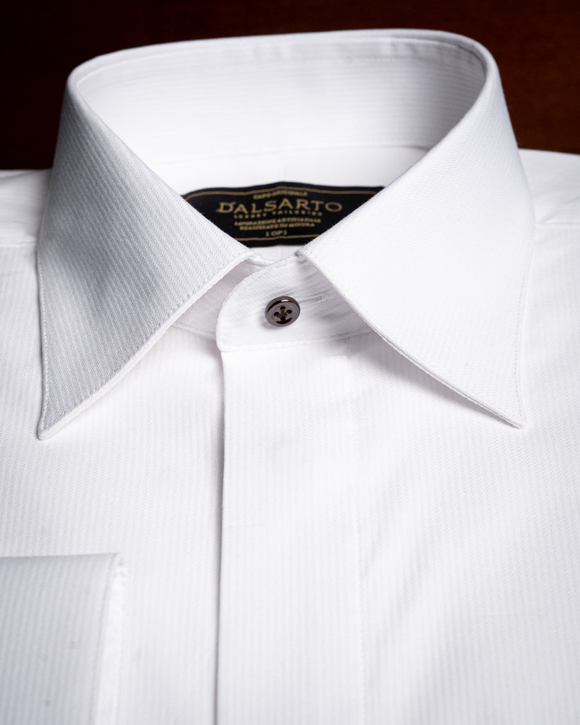 Camicia Cerimonia Bianca Spinata