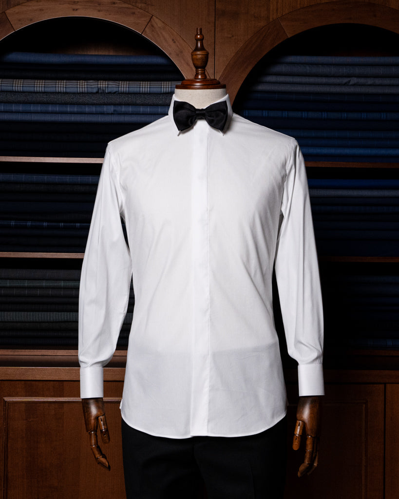 Camicia Cerimonia Bianca Spinata