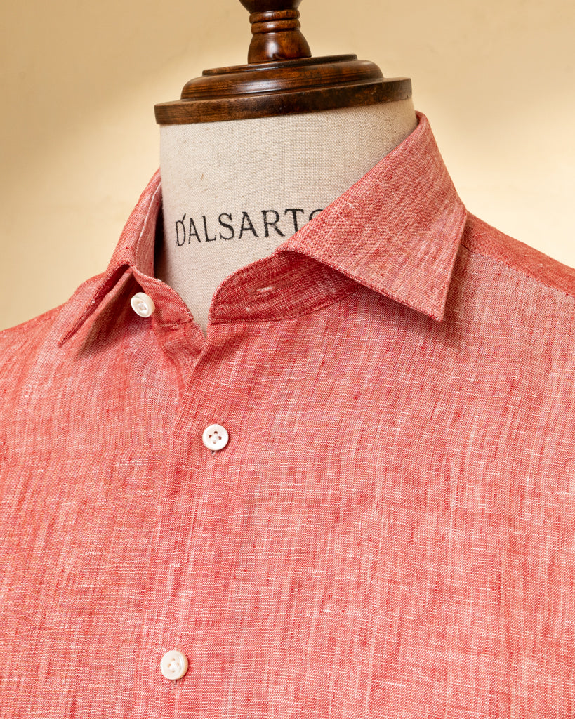 Camicia Rossa in Lino