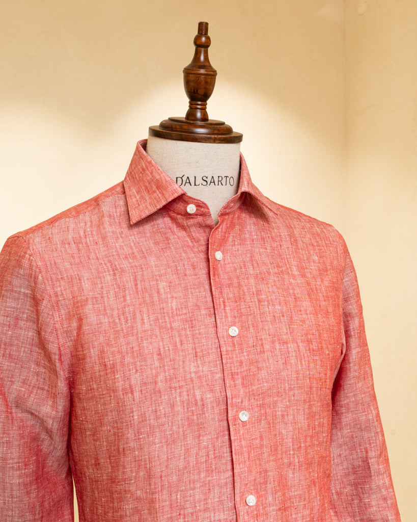 Camicia Rossa in Lino