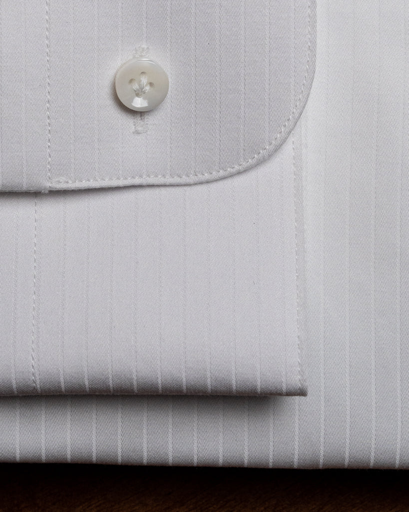 Sartorial White Ribbed Shirt