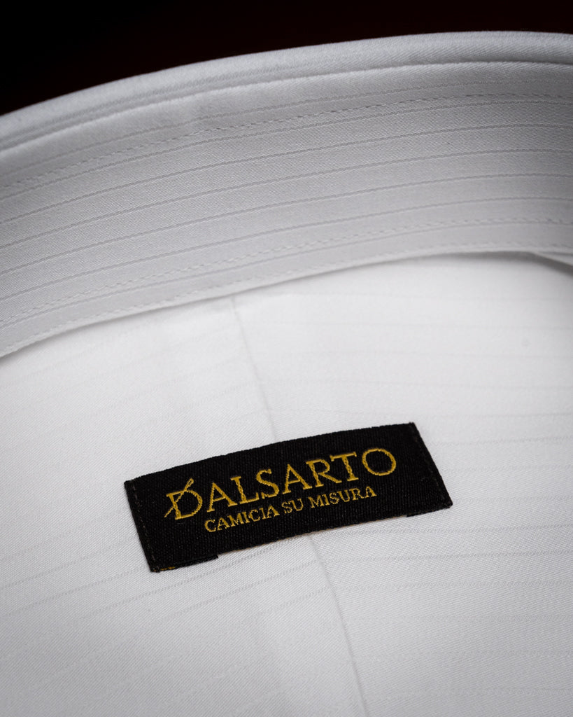 Sartorial White Ribbed Shirt