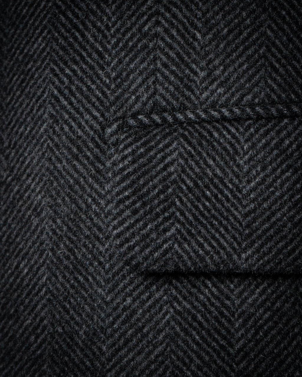 Brunelleschi Grey Herringbone Wool and Cashmere Coat