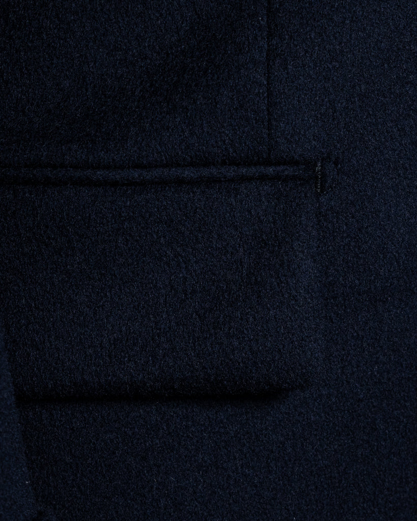 Cappotto Ghiberti Blu Scuro Lana Cashmere