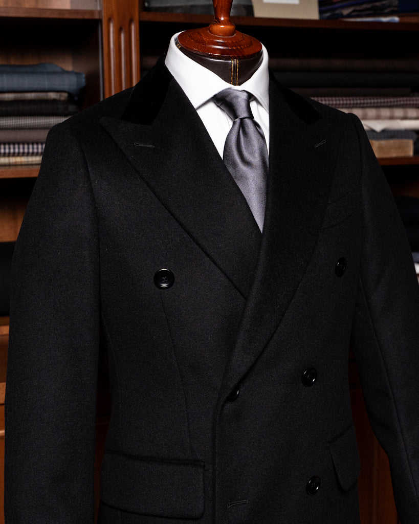 Cappotto Ghiberti Nero Lana Cashmere