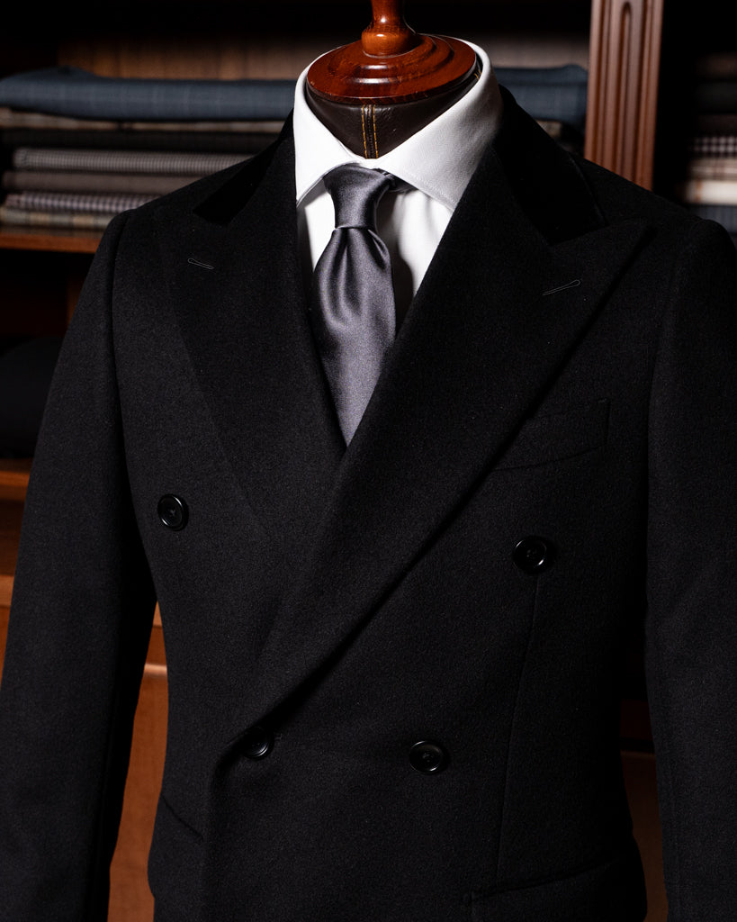Cappotto Ghiberti Nero Lana Cashmere