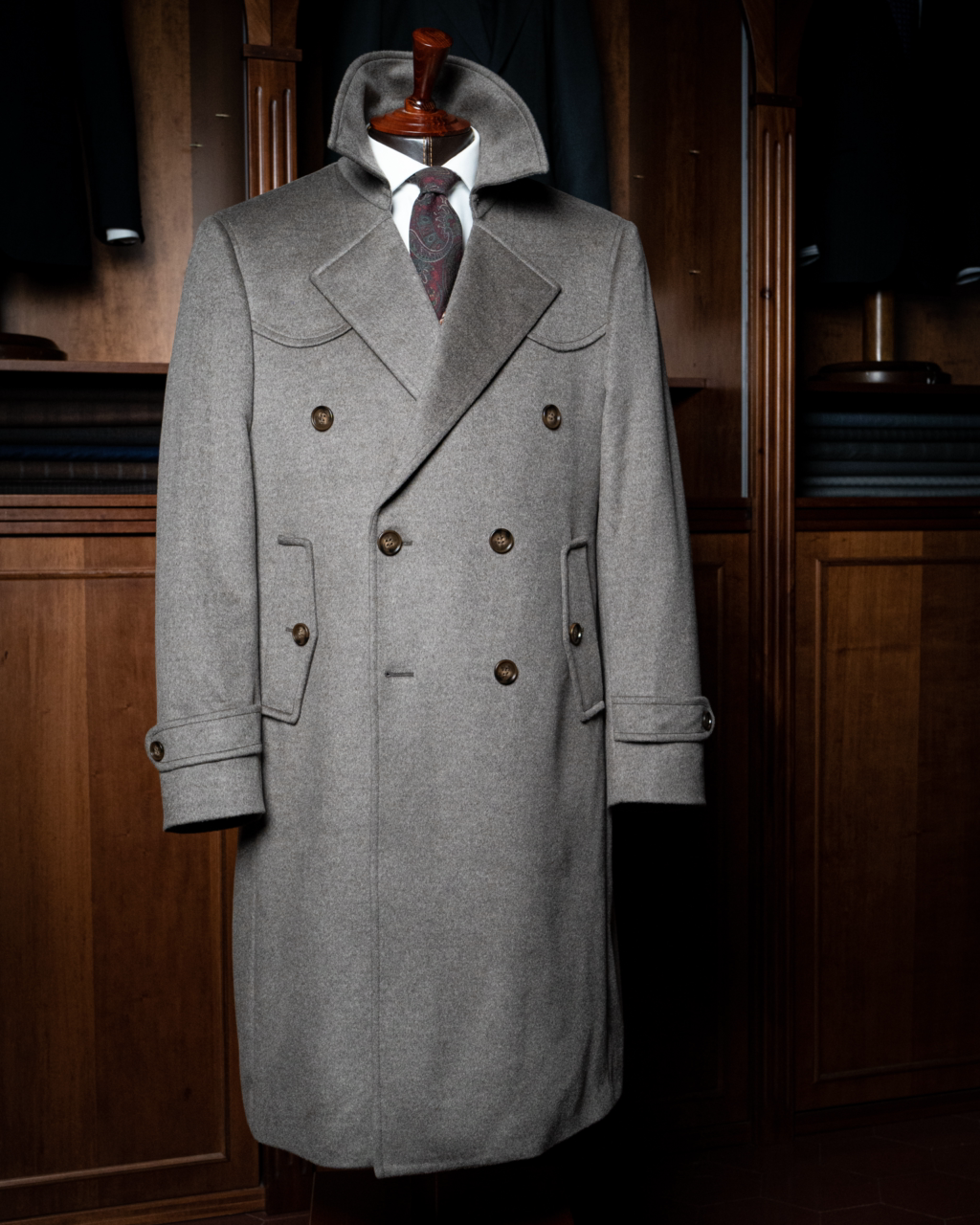 Cappotto Napoleone Grigio Lana Cashmere
