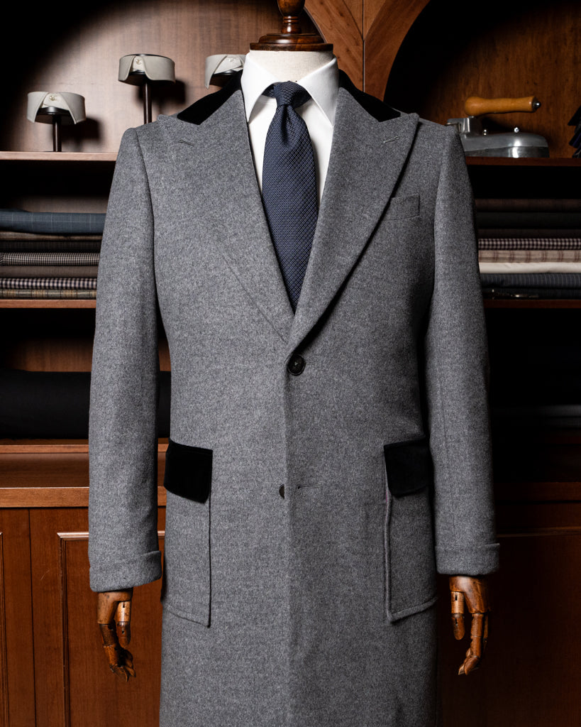 Cappotto Mantegna Grigio Chiaro Lana Cashmere
