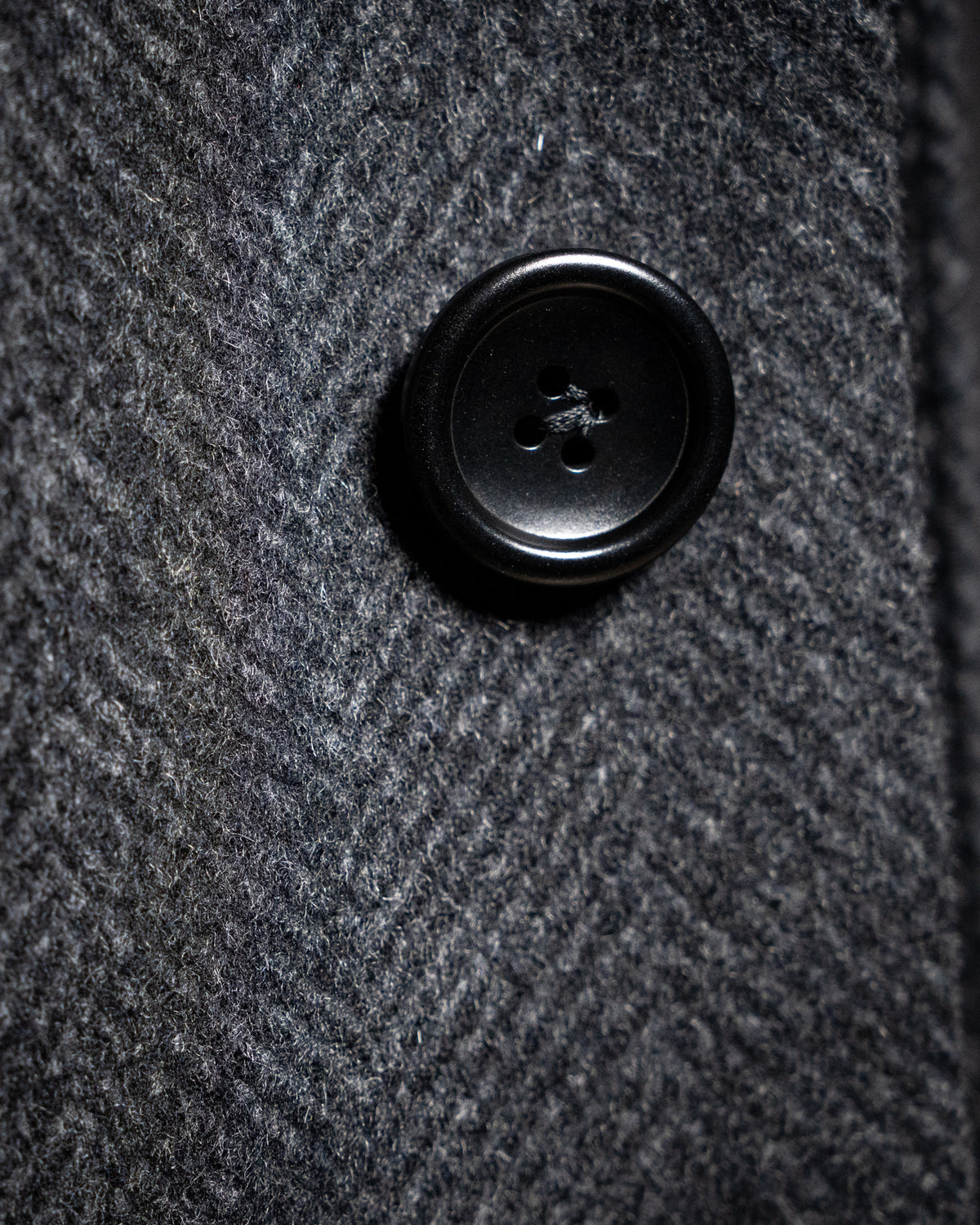 Cappotto Mantegna Spinato Grigio Lana e Cashmere