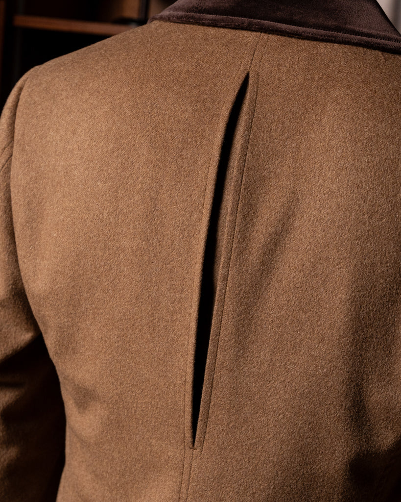 Cappotto Napoleone Cammello con Velluto