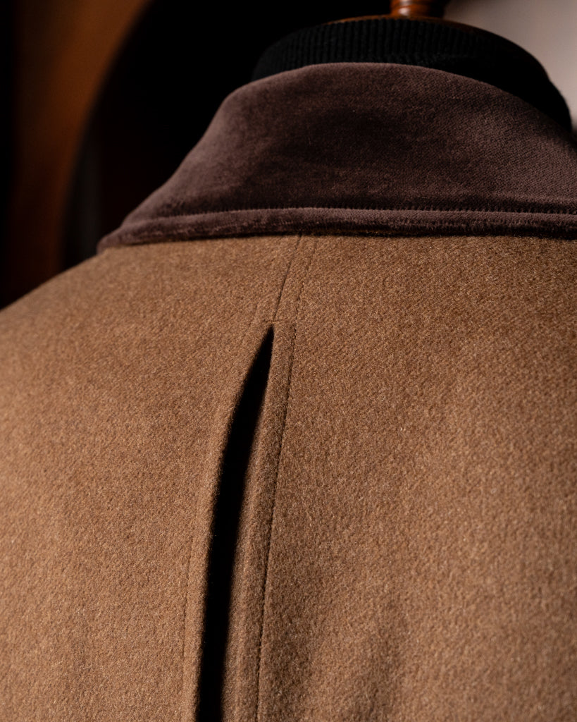 Cappotto Napoleone Cammello con Velluto