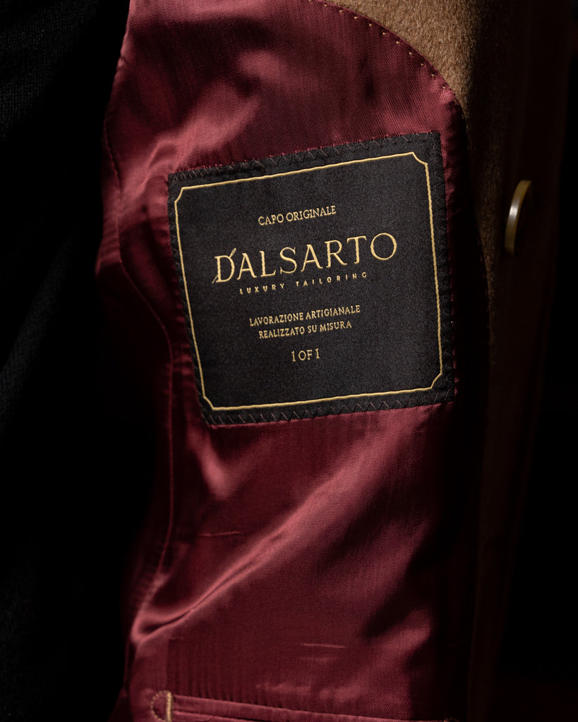 Cappotto Napoleone Cammello con Velluto