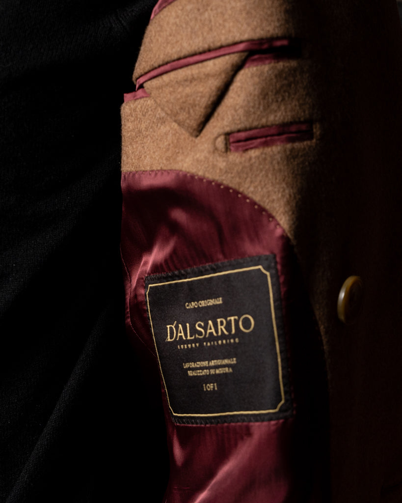 Cappotto Napoleone Cammello con Velluto