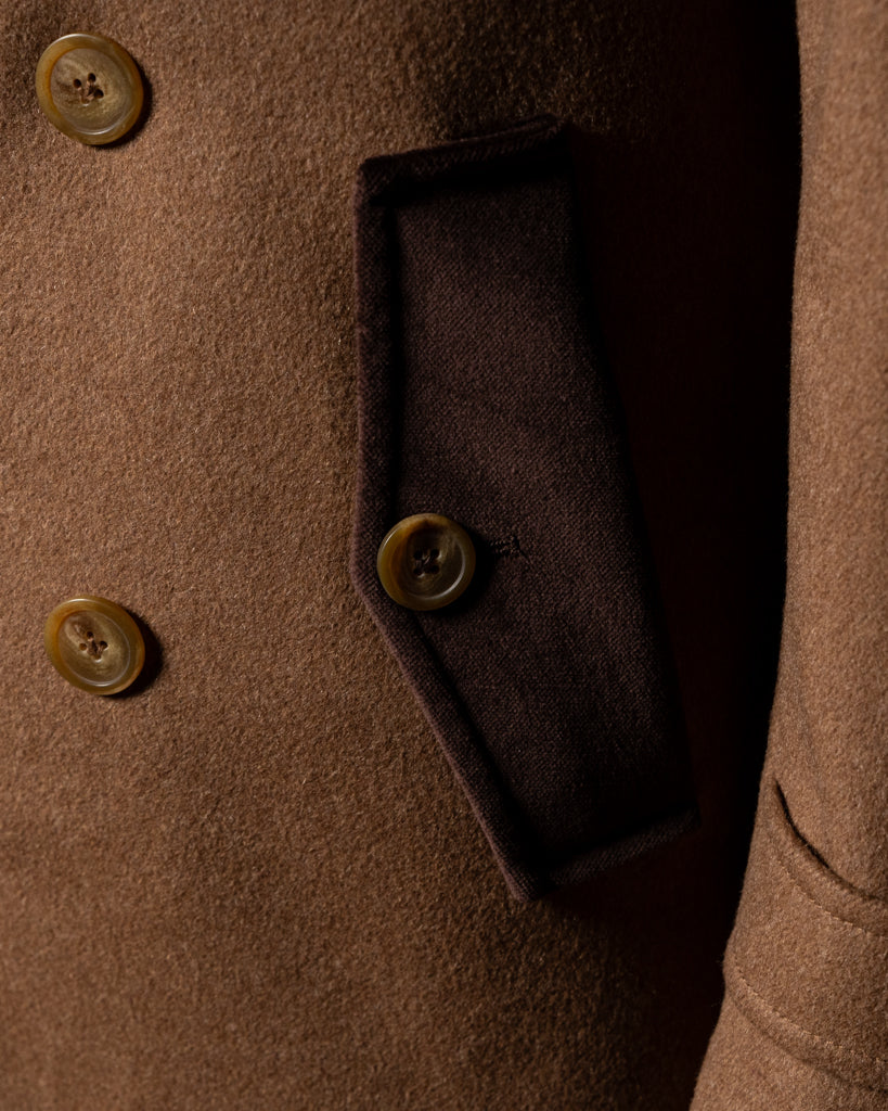 Cappotto Napoleone Cammello con Velluto