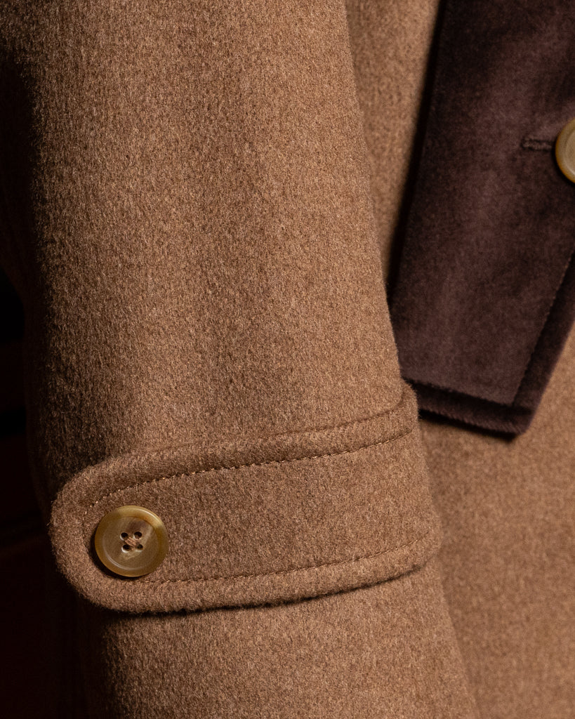 Cappotto Napoleone Cammello con Velluto