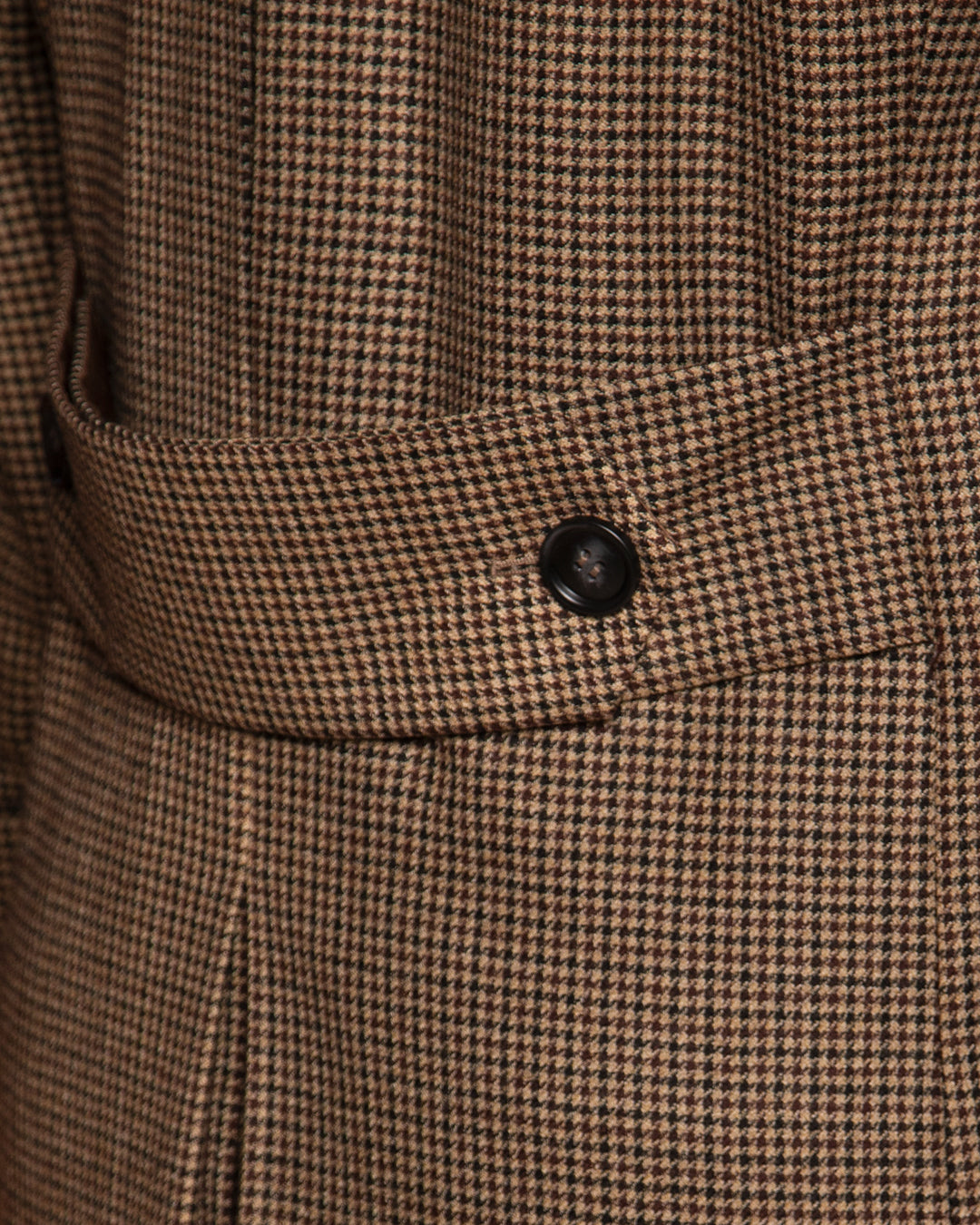 Cappotto Pied de Poule Nocciola
