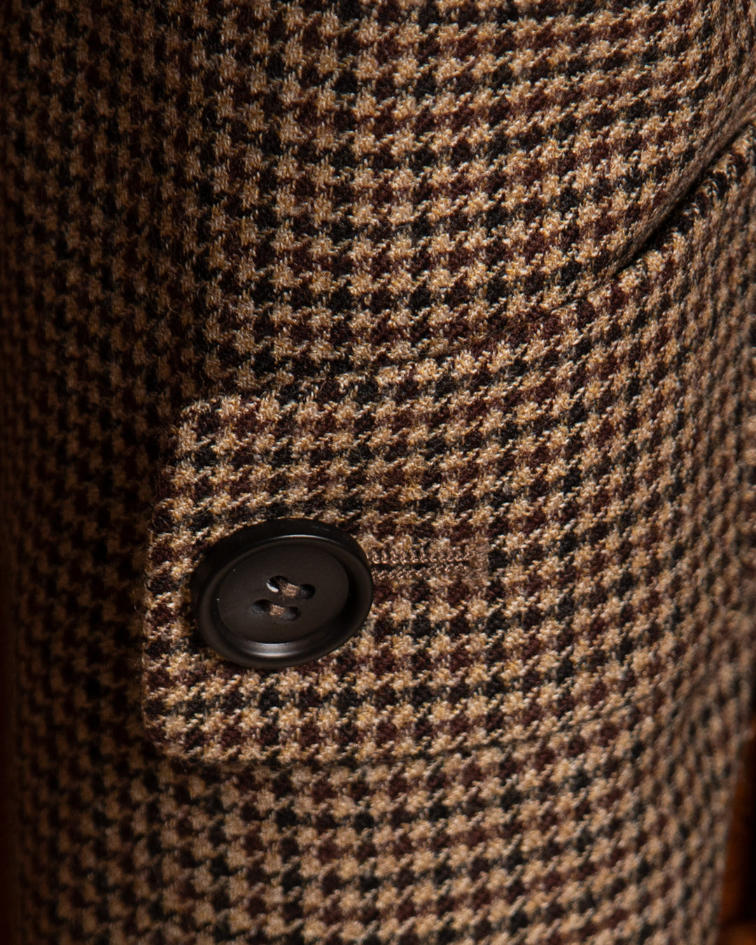 Cappotto Pied de Poule Nocciola