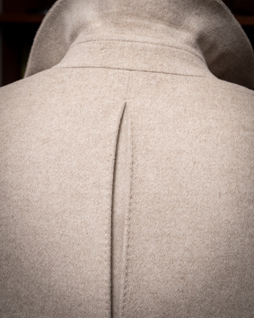 Cappotto Napoleone Sabbia in Lana e Seta